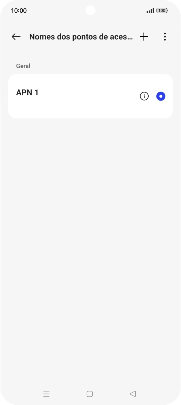 Prima o ícone de nova ligação de dados.