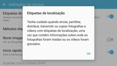 Se ativar a função, prima OK.