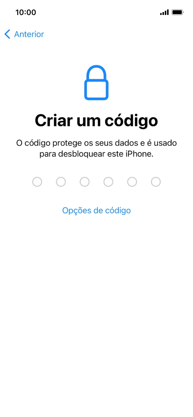 Prima Opções de código.