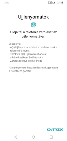 Válaszd a KÖVETKEZŐ lehetőséget.