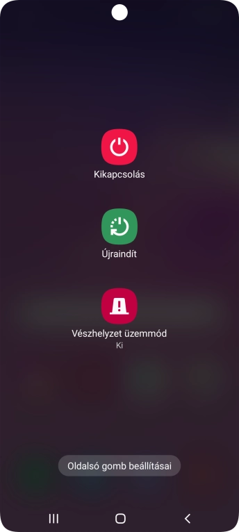 Válaszd a Kikapcsolás lehetőséget.