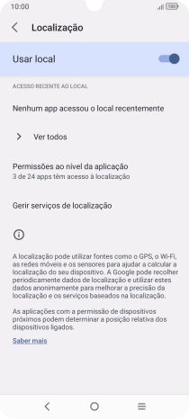Prima Permissões ao nível da aplicação.
