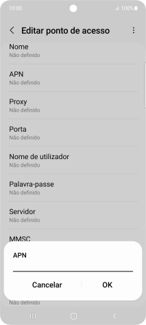 Introduza net2.vodafone.pt e prima OK.