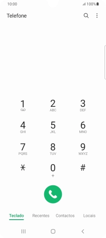 Prima o ícone de menu.