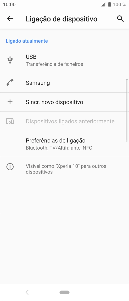 Prima a tecla de início para terminar e voltar ao ecrã inicial.