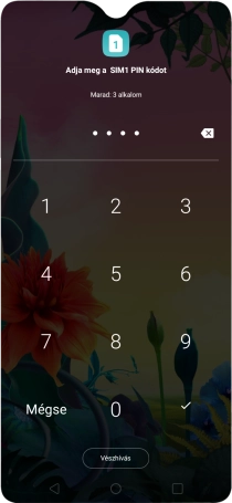 Amennyiben a telefon kéri, írd be a PIN-kódot, és kattints a jóváhagyás ikonra.