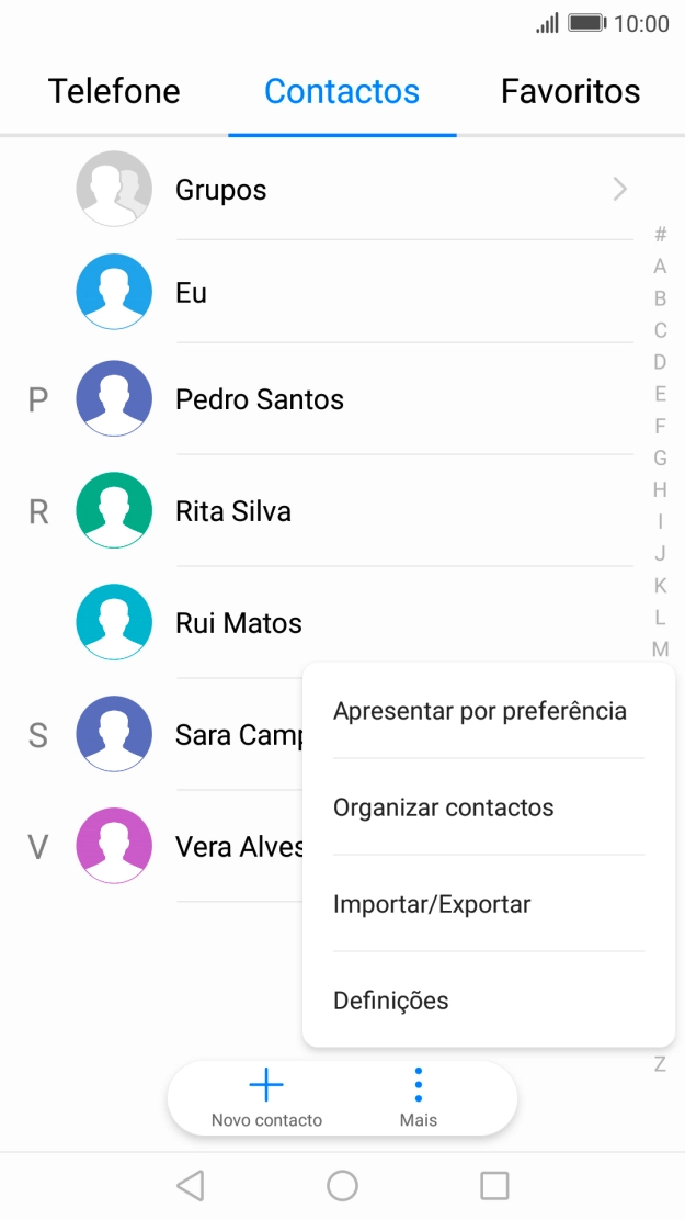 Prima Importar/Exportar.