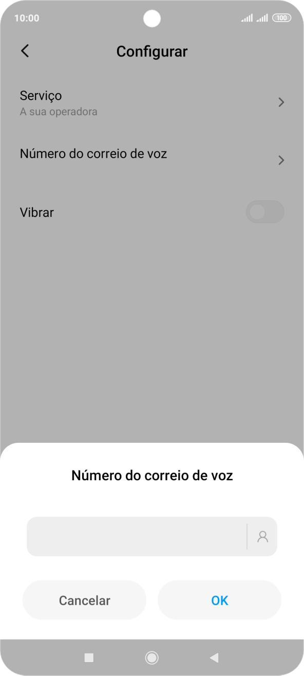 Introduza 123 e prima OK.