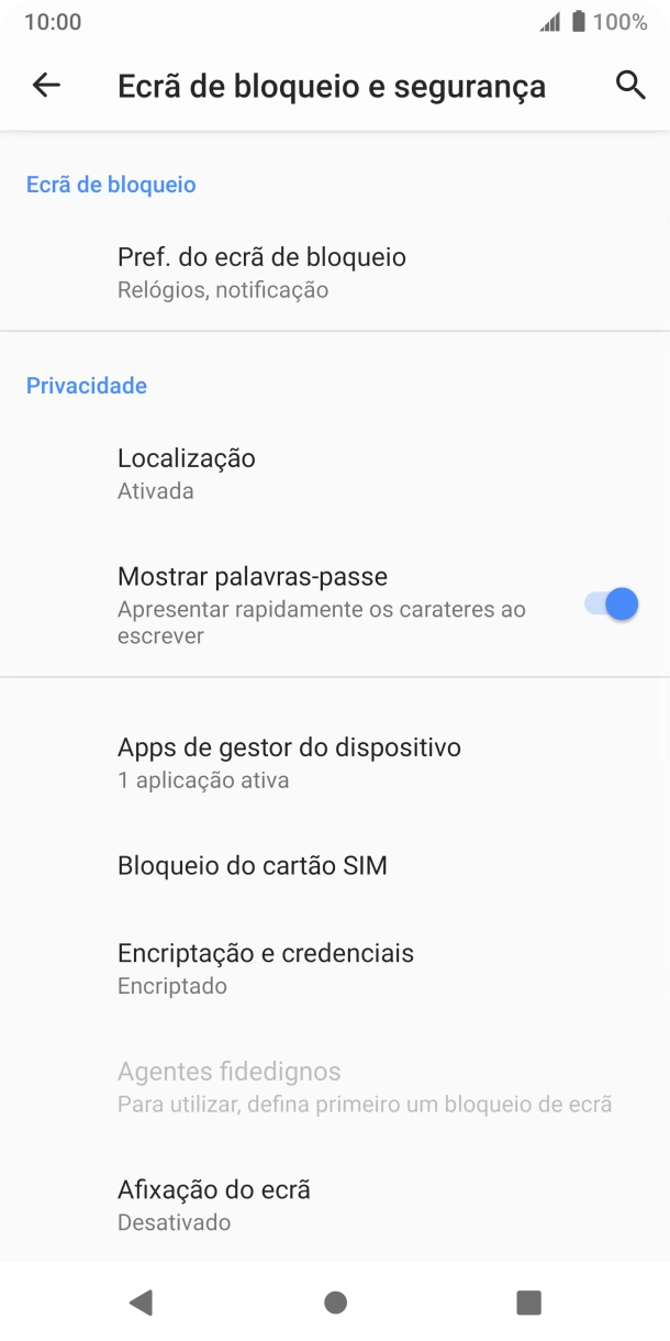 Prima Bloqueio do cartão SIM.