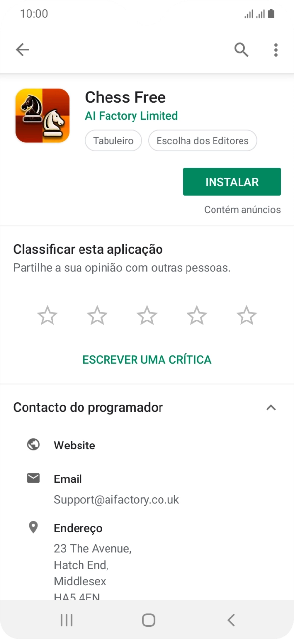 Prima a tecla de início para terminar e voltar ao ecrã inicial.
