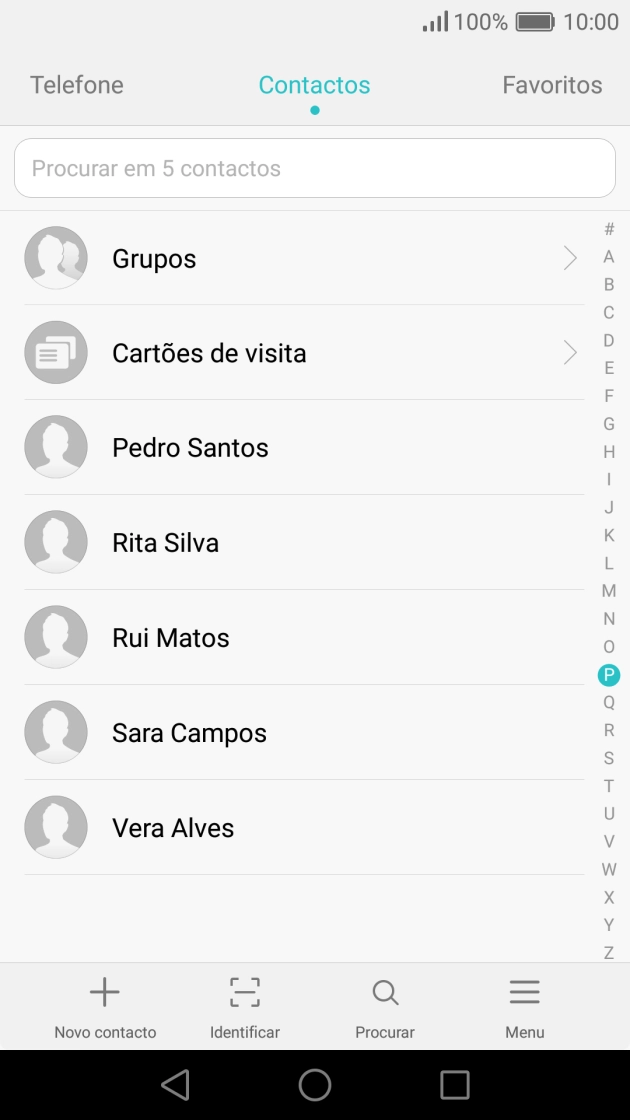 Prima Novo contacto.