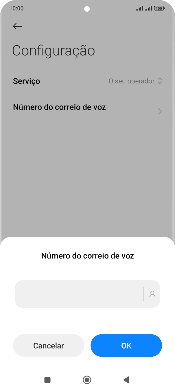 Introduza 123 e prima OK.