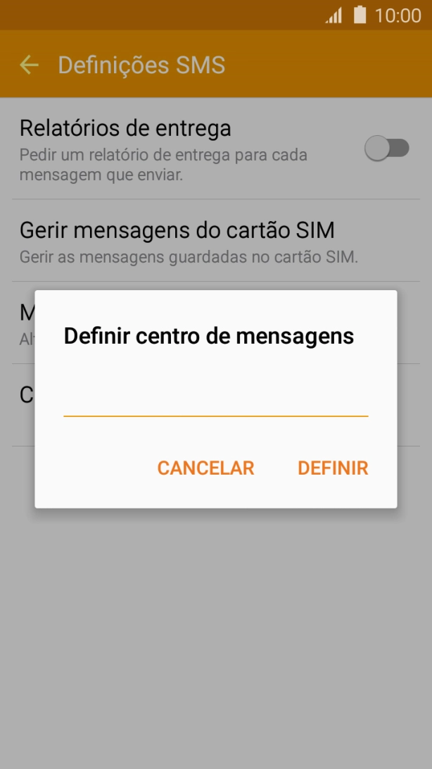 Introduza +351911616161 e prima DEFINIR.