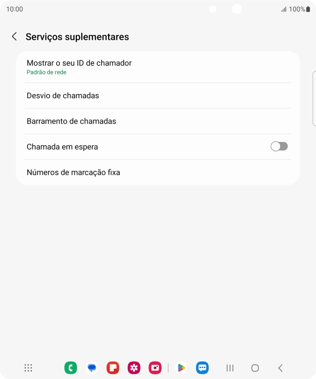 Prima Mostrar o seu ID de chamador.