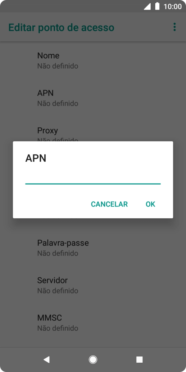 Introduza net2.vodafone.pt e prima OK.