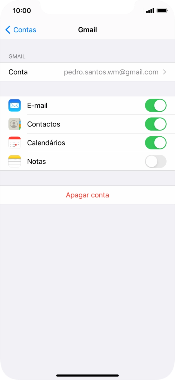 Para voltar ao ecrã inicial, deslize o dedo de baixo para cima a partir da base do ecrã.