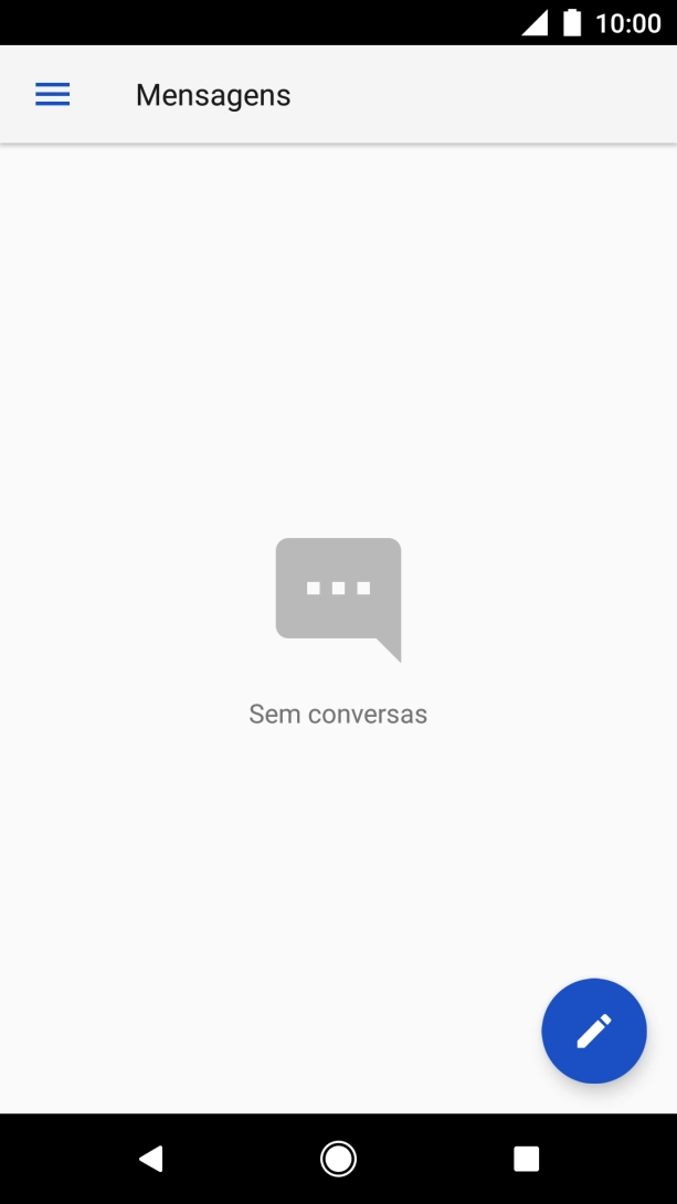 Prima o ícone de nova mensagem.