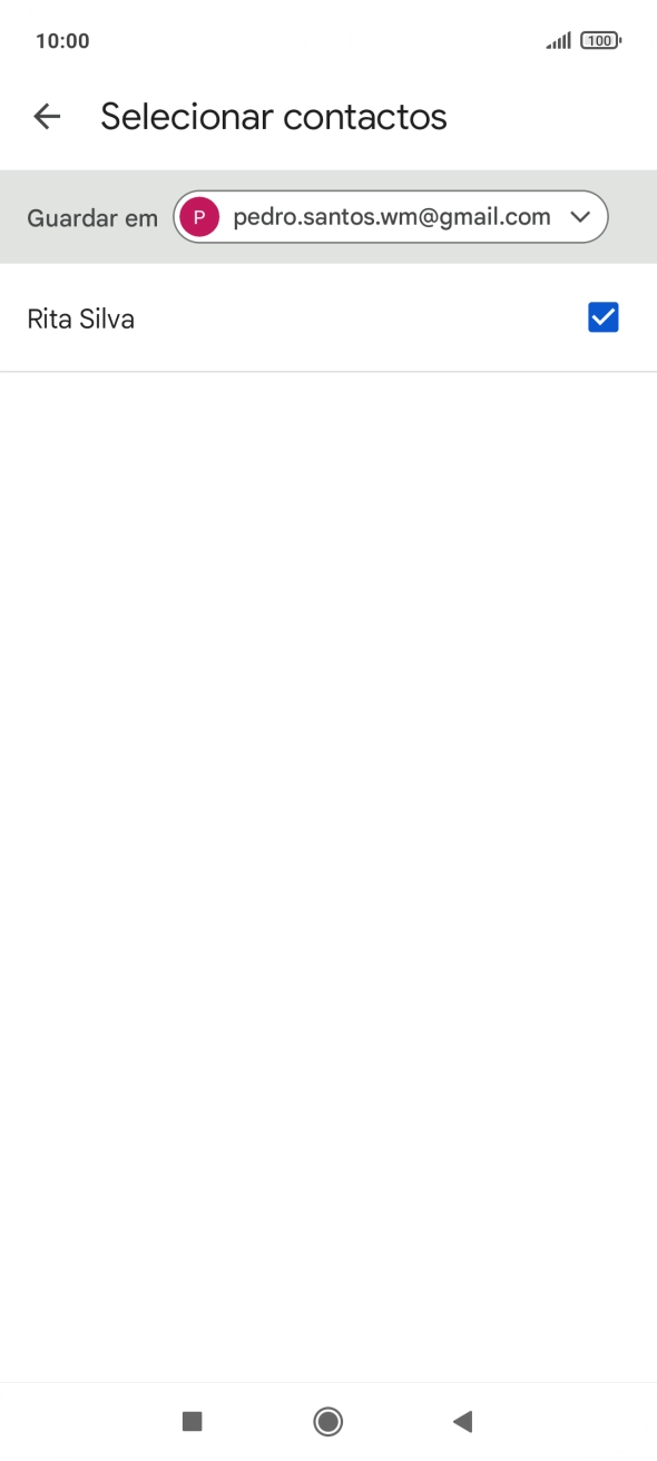 Prima a lista suspensa junto a 