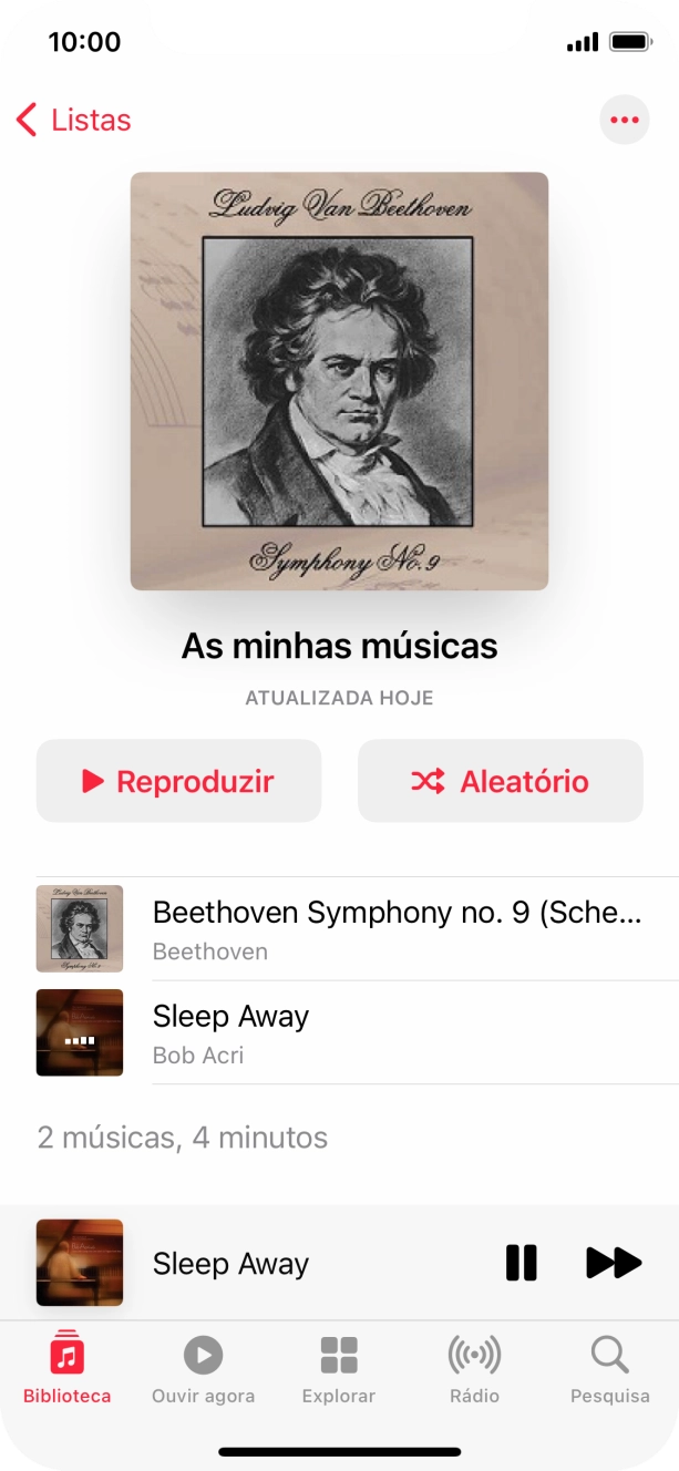 Prima o título da música.