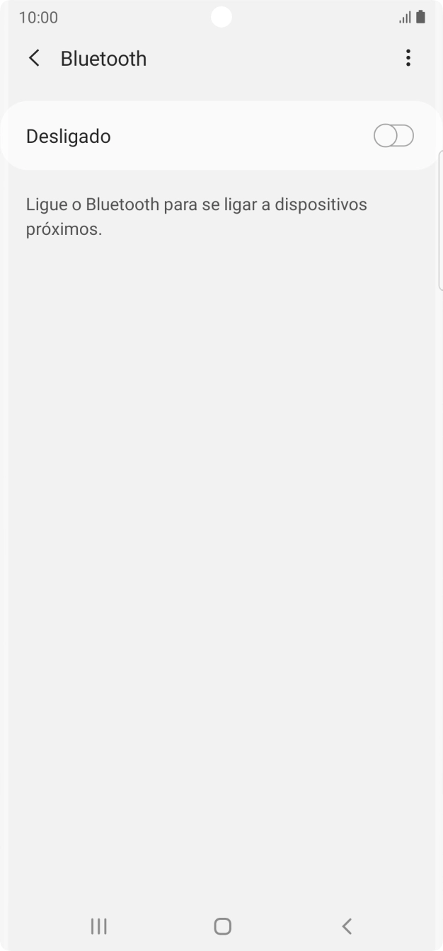 Prima o indicador para ativar a função.