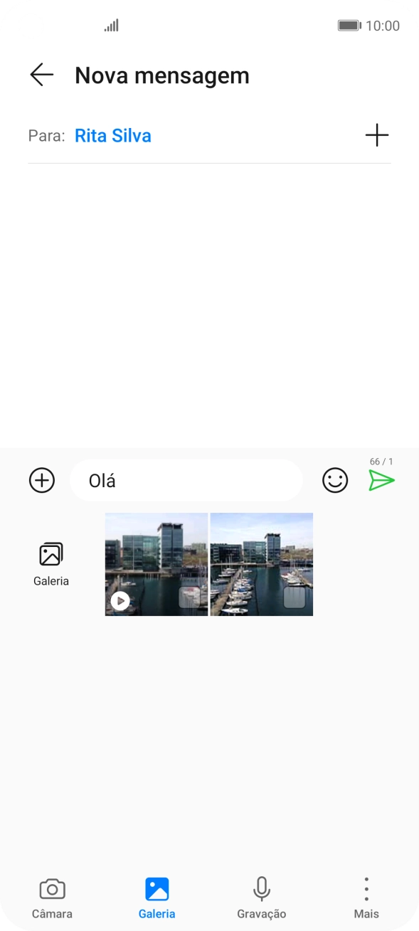 Prima Galeria e vá até à pasta pretendida.