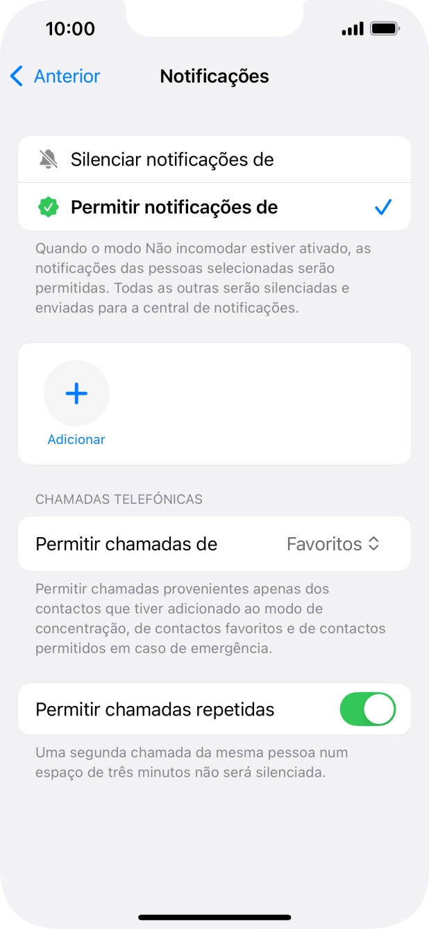 Prima a seta para a esquerda.