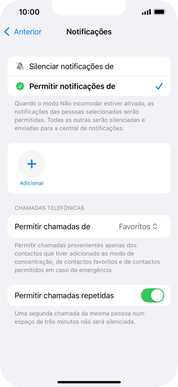Prima a seta para a esquerda.