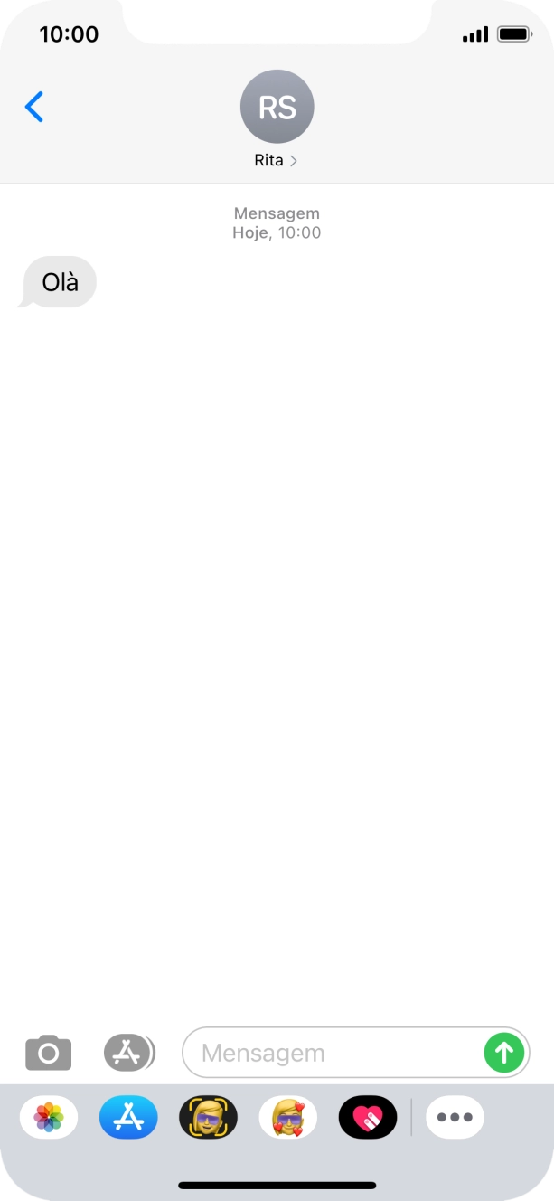 Para voltar ao ecrã inicial, deslize o dedo de baixo para cima a partir da base do ecrã.