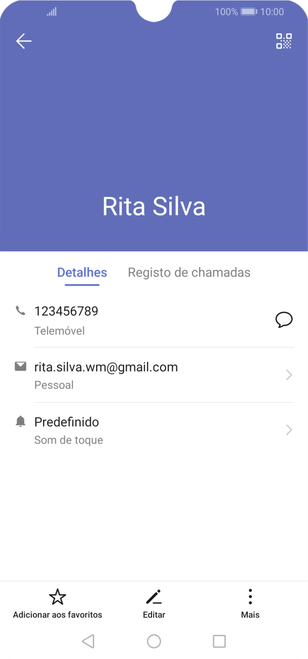 Prima o número pretendido.