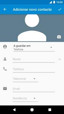Prima Nome e introduza o nome.