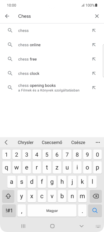 Írd be a keresett alkalmazás nevét vagy kategóriáját, és kattints a keresés ikonra.