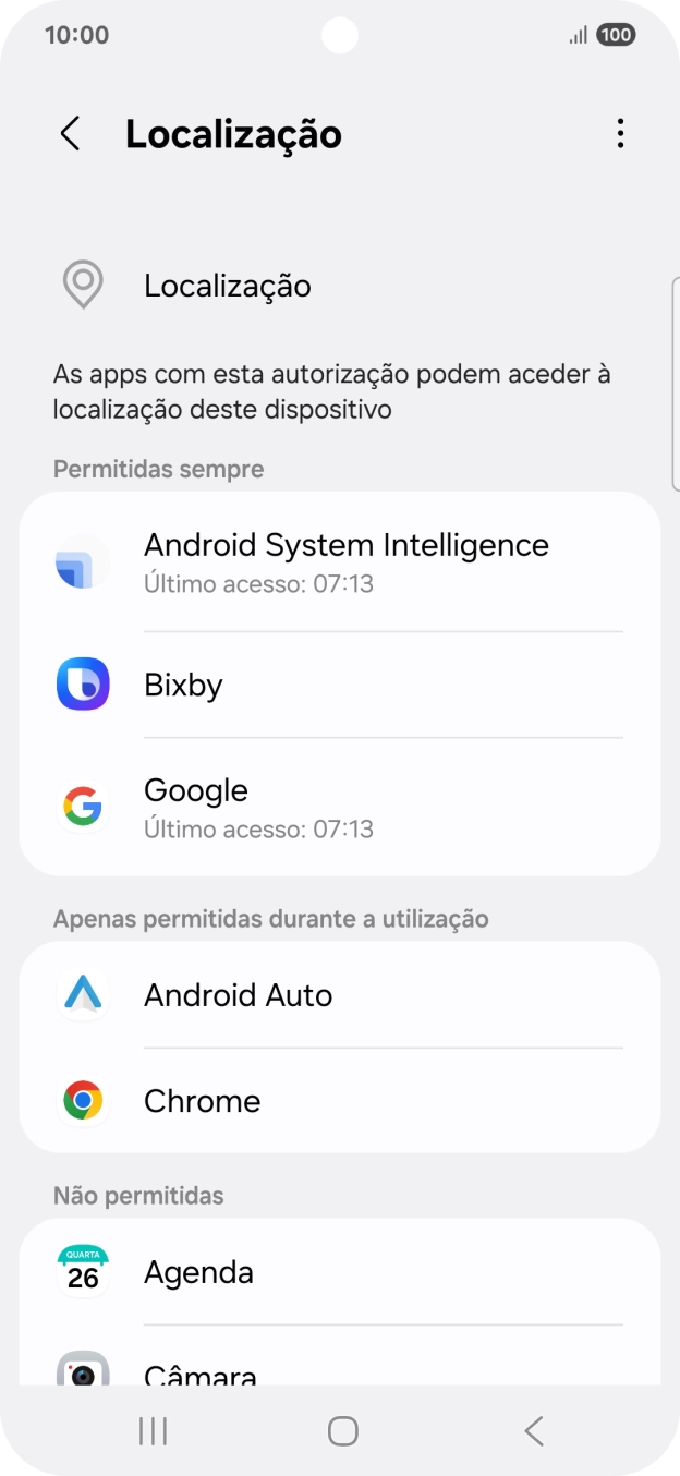 Prima a app pretendida.