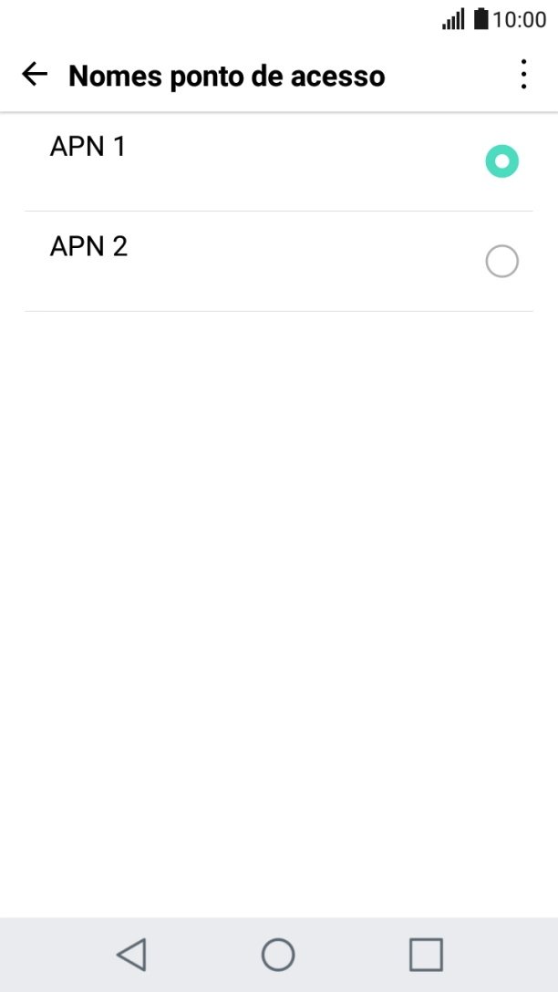 Prima o campo junto à ligação de dados para a ativar.