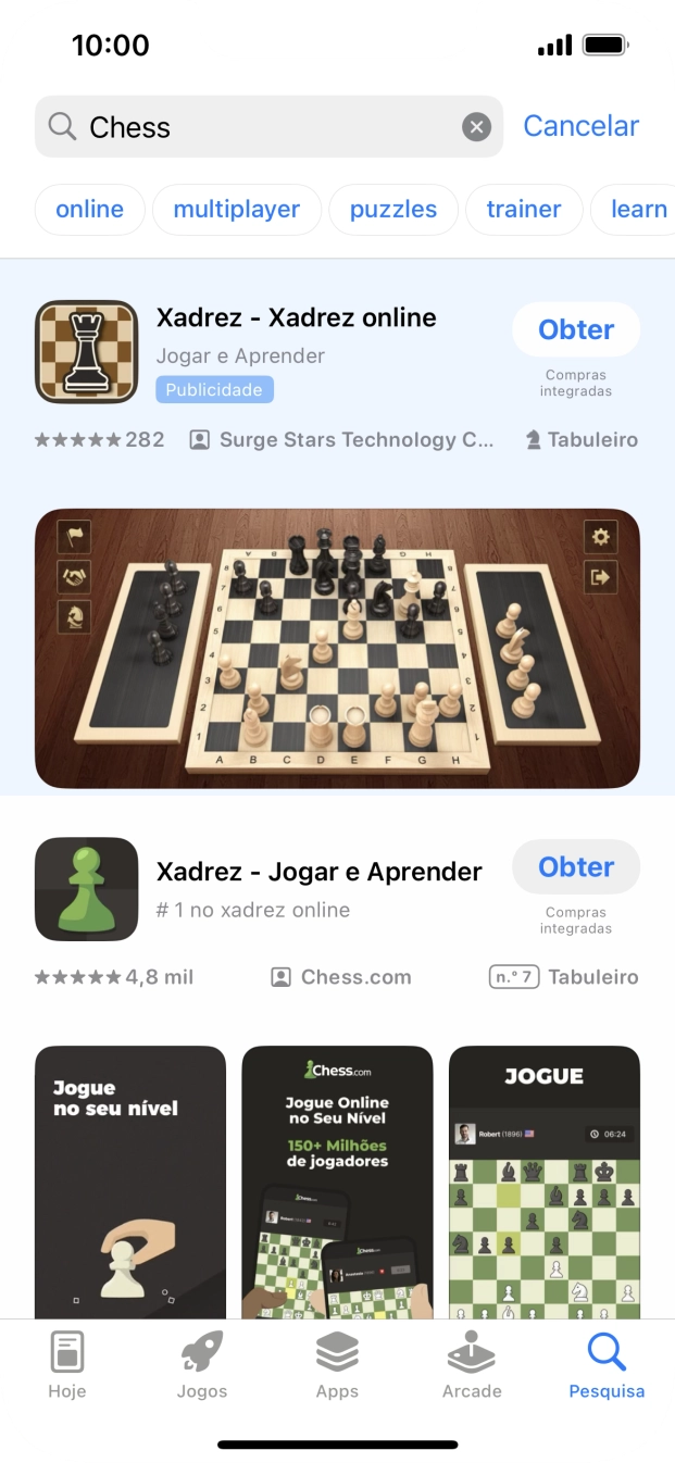 Prima a app pretendida.