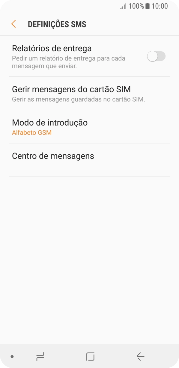 Prima Centro de mensagens.