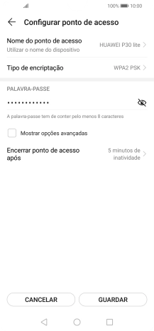 Prima Nome do ponto de acesso.