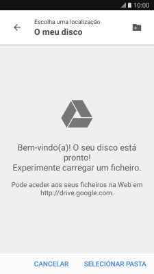 Prima o ícone de nova pasta.
