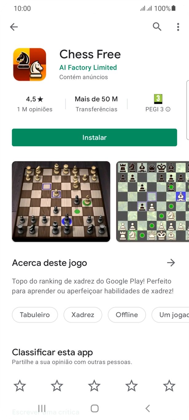 Prima Instalar e siga as indicações no ecrã para instalar a app.