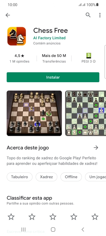 Prima Instalar e siga as indicações no ecrã para instalar a app.