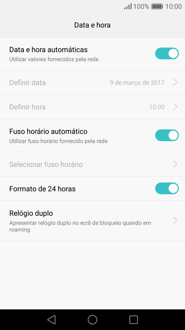 Prima a tecla de início para terminar e voltar ao ecrã inicial.