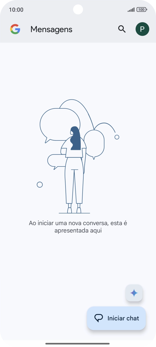 Prima o ícone de perfil.