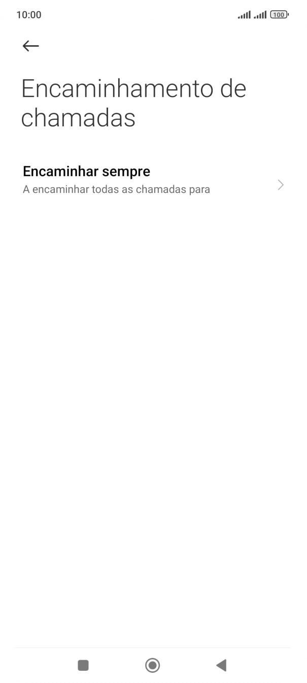 Prima o tipo de desvio pretendido.