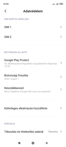 Kattints a kívánt SIM-kártyára.