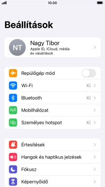Válaszd a Mobihálózat lehetőséget.