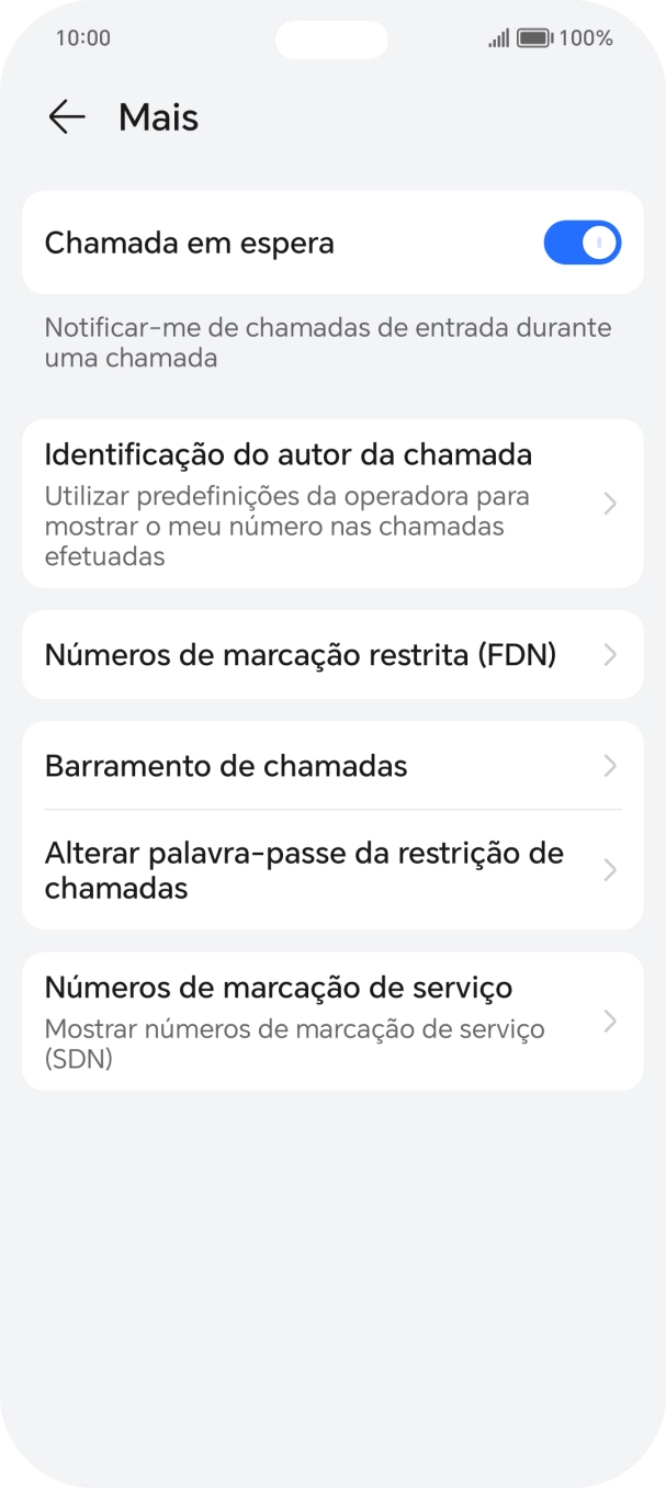 Prima Identificação do autor da chamada.