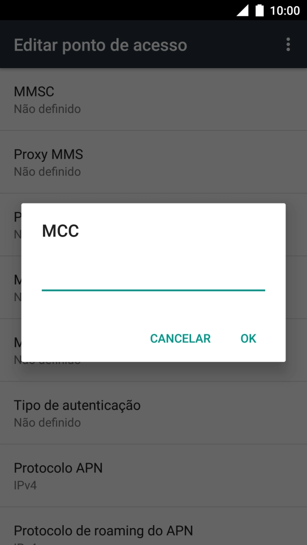 Introduza 268 e prima OK.
