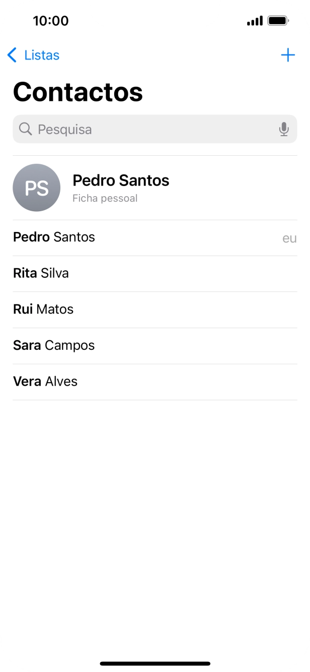 Prima Ficha pessoal.