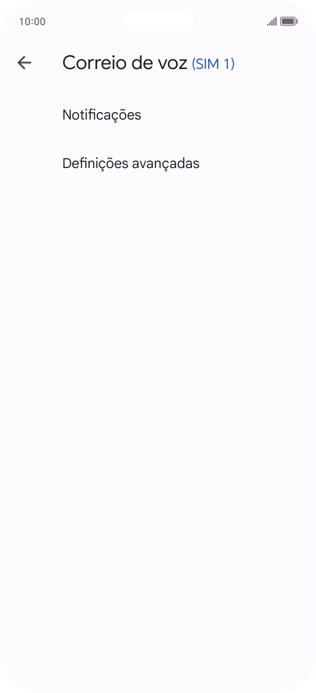 Prima Definições avançadas.