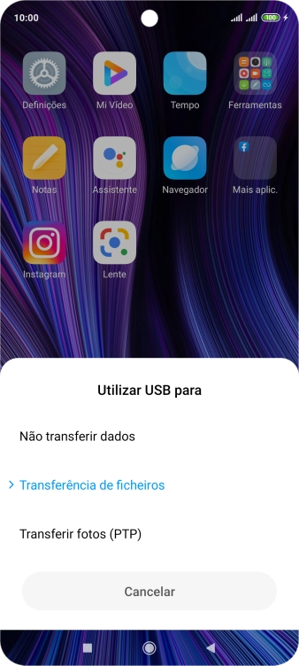 Prima Transferência de ficheiros.