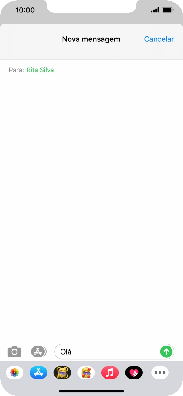 Prima o ícone de imagens.